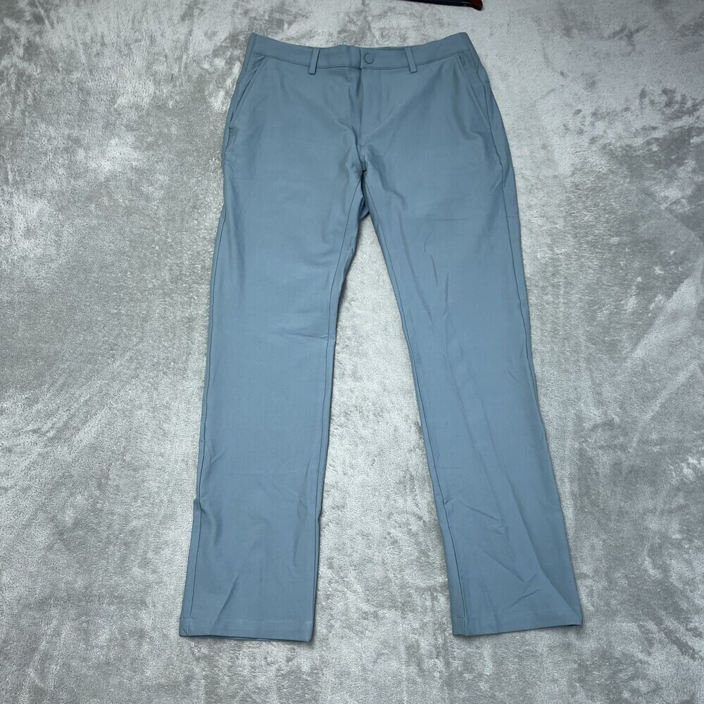 Greg Norman Men's 32x32 Performance Pants Green Polyester Blend a2135